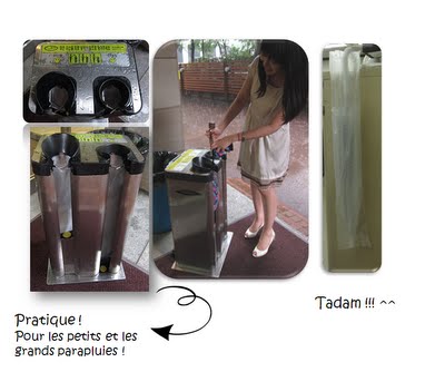 Distributeur de sacs plastiques pour parapluies